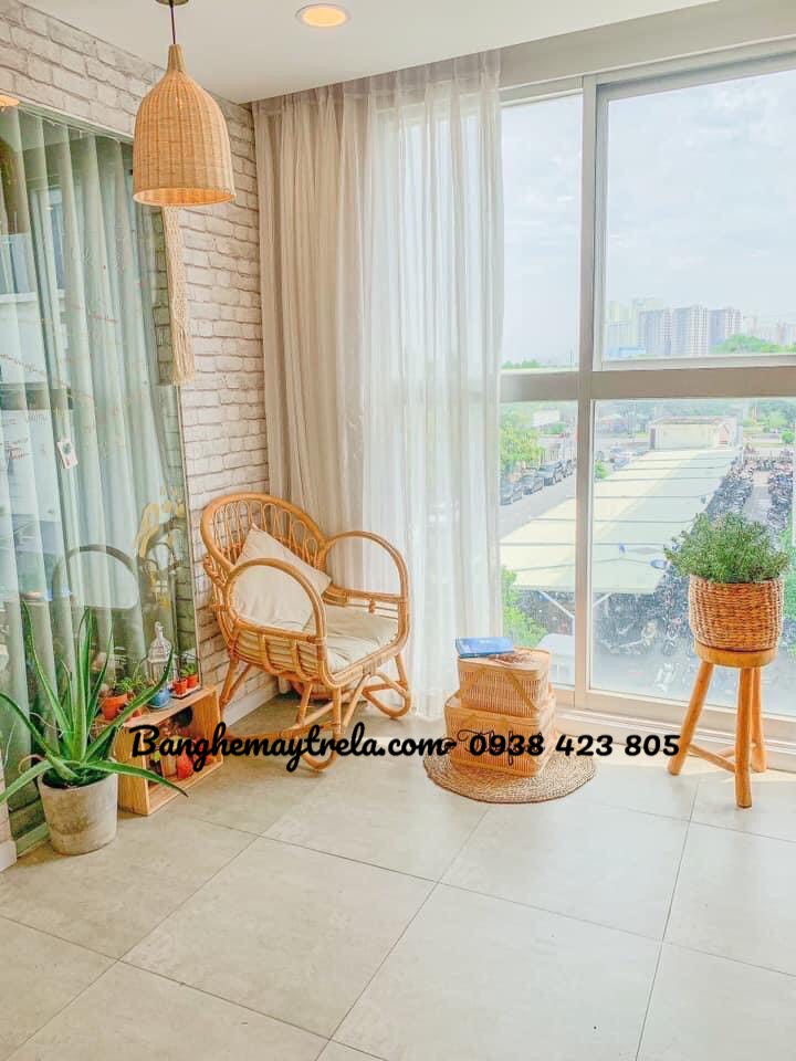 Bộ bàn ghế mây uống trà